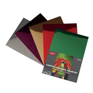 Carton oglindă A4 270 g/mp 10 coli 5 culori DACO