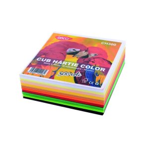 Cub hârtie 90x90 mm 10 culori DACO