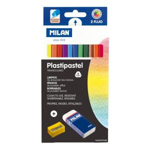 Creion color 12 cerat + radieră + ascuțitoare MILAN