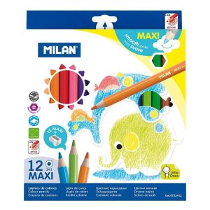 Creion color 12 culori Maxi hexagonal MILAN