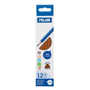 Creion color unicolor Set 12 Maro MILAN