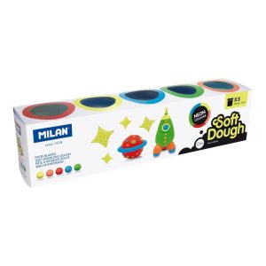Plastilină ușoară 5x142 g Neon MILAN