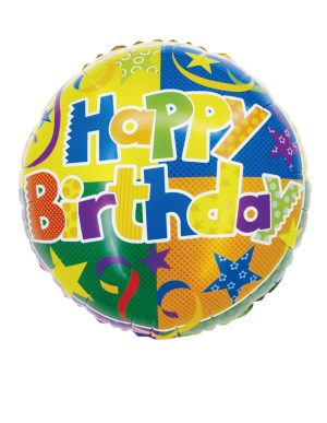 Balon folie Happy birthday 46 cm DACO