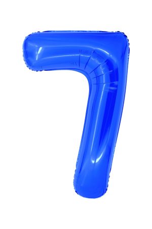 Balon folie Cifra șapte 100 cm Albastru DACO