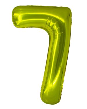 Balon folie Cifra șapte 100 cm Auriu DACO