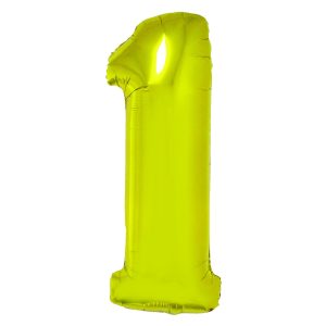 Balon folie Cifra unu 85 cm Auriu DACO