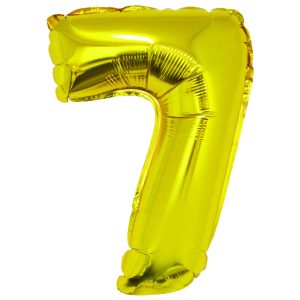 Balon folie Cifra șapte 40 cm Auriu DACO
