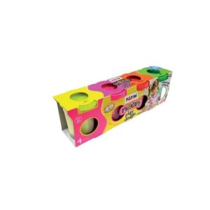 Plastilină ușoară Neon 4x130 g FATIH