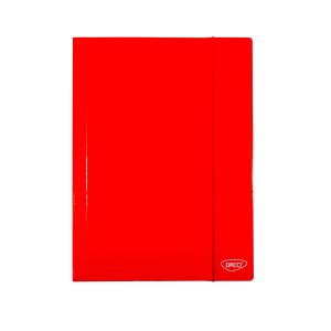 Mapă A4 carton laminat Roșu DACO