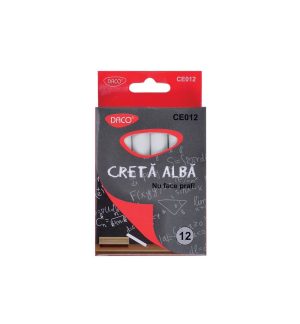 Cretă albă 12/cutie DACO