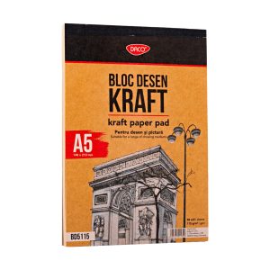 Bloc A5 hârtie craft 115 g 50 file DACO BD5115