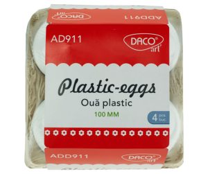 Accesorii craft - AD911 Ouă plastic 10 cm DACO