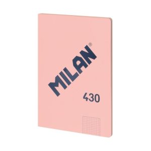 Caiet A4 48 file matematică cusut Roz MILAN