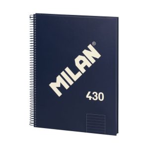 Caiet A4 80 file română spiră Albastru MILAN