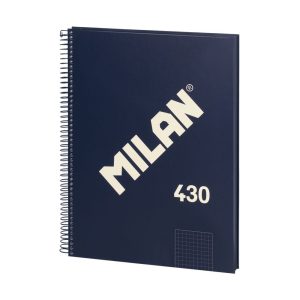 Caiet A4 80 file matematică spiră Albastru MILAN