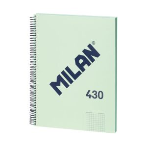 Caiet A4 80 file matematică spiră Verde MILAN