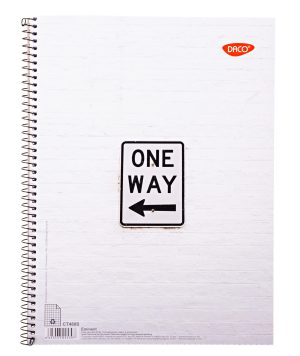 Caiet A4 80 file spiră copertă carton Română DACO