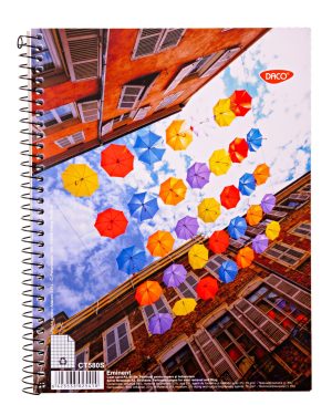 Caiet A5 80 file spiră copertă carton Română DACO