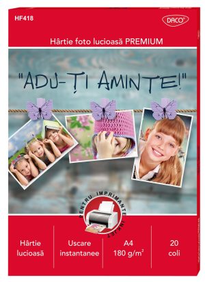 Hârtie foto A4 180 g/mp 20 coli DACO