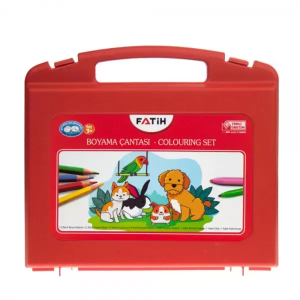 Set instrumente colorat cutie plastic FATIH