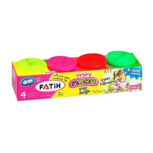 Plastilină ușoară Modeling Dough neon 4 X 50 g mini FATIH