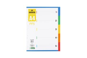 Index plastic A4 1-5 D.RECT