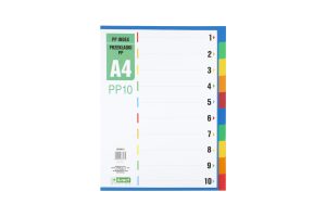 Index plastic A4 1-10 D.RECT