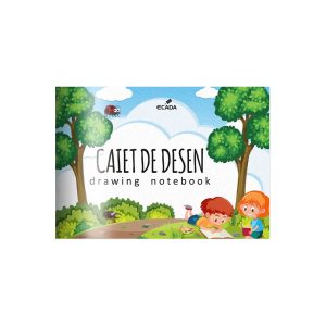 Caiet desen 17 x 24 cm 16 file ECADA