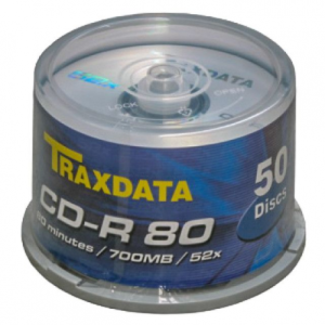 CD TRAXDATA RITEK 80 min 52X 50 100/PA