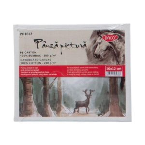 Pânză pictură pe carton 10x12 cm DACO