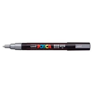 Marker acril POSCA PC-3M argintiu 26