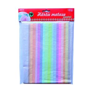 Hârtie mătase 10 culori pastel DACO