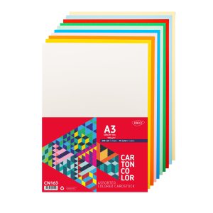 Carton color A3 160g/mp 250 coli 10 culori DACO