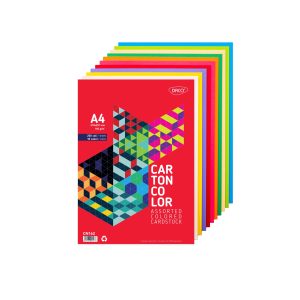 Carton color A4 160 g/mp 250 coli 10 culori DACO
