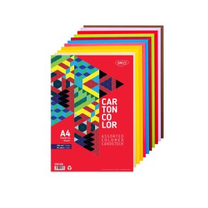Carton color A4 120 g/mp 10 culori Set 100 DACO