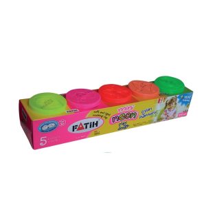 Plastilină ușoară Neon 5x50g FATIH