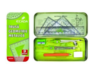 Trusă geometrie metalică ECADA