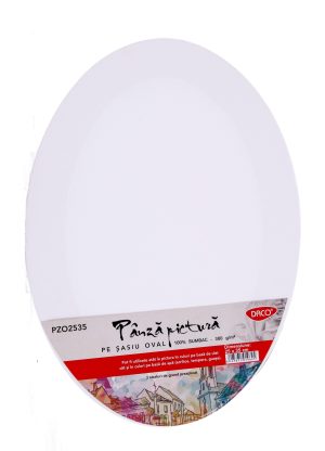 Pânză pictură pe șasiu oval 25x35 cm DACO