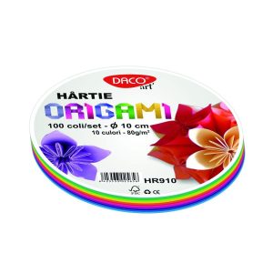 Hârtie origami 10 cm 80 g/mp DACO