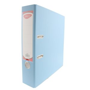 Biblioraft plastifiat 75 mm Albastru deschis DACO