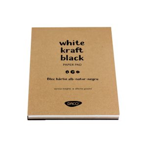 Bloc A4 alb-natur-negru 60 file DACO