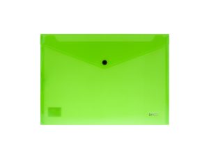 Mapă plastic plic cu capsă A4 Verde neon DACO