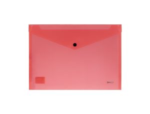 Mapă plastic plic cu capsă A4 Portocaliu neon DACO