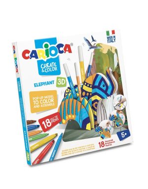 Set 3D + 18 carioci Elefant CARIOCA
