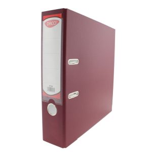 Biblioraft plastifiat 75 mm Vișiniu DACO