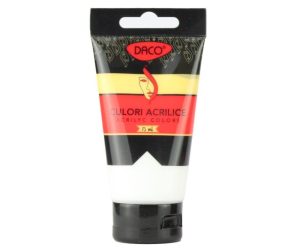 Culori acril 75 ml Alb titan DACO
