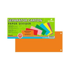 Separator carton set 100 Portocaliu ECADA