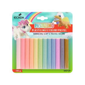 Plastilină 12x15 g Pastel ECADA