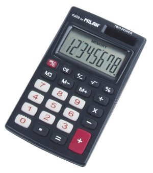 Calculator 8 dg Negru MILAN