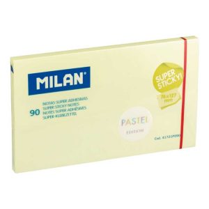 Bloc notes adeziv 127x76 mm Galben pastel MILAN (Post-it)
